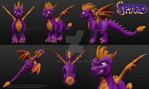 P 3d Spyro Render By Neffertity On Deviantart