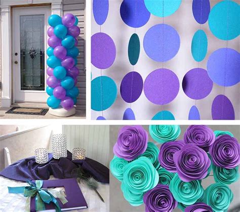 Funny Ideas Of Purple And Teal Color Themed Wedding