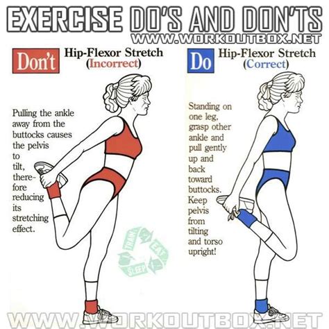 An Exercise Poster Showing How To Do The Splits And Dont With Instructions