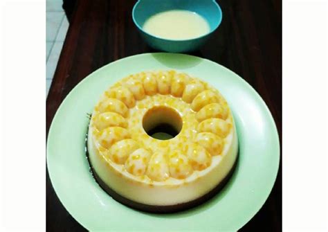 Cara membuat kue sus vla vanilla susu: Resep Puding Jagung Coklat Susu with Homemade Vla # ...