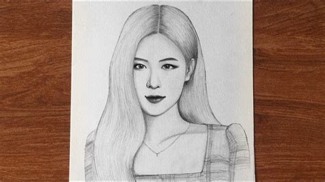 Images about blackpinklisadrawing on instagram. How to draw Rose blackpink || pencil sketch || Rose ...
