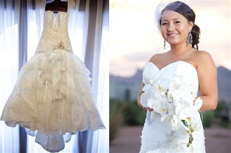 Real Las Vegas Wedding Mermaid Wedding Dress Birdcage Veils