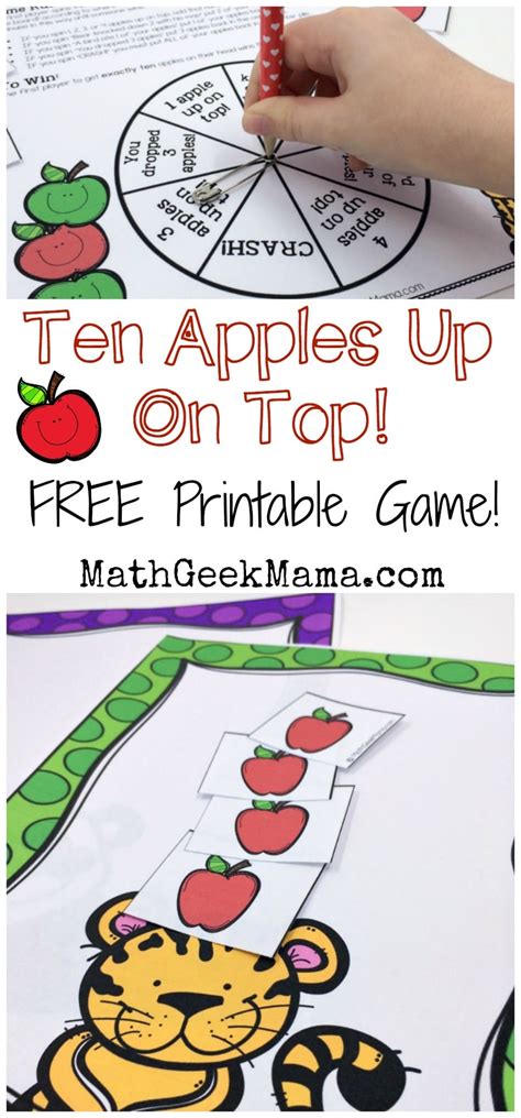 Ten Apples Up On Top Worksheet