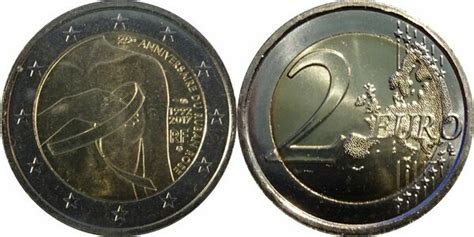 2 Euros Ruban Rose Non Colorée France Numista