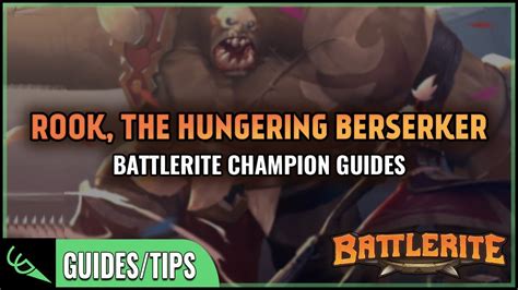 Rook is an incredibly powerful melee champion that has a highly versatile kit. Rook Guide - Detailed Champion Guides | Battlerite - YouTube