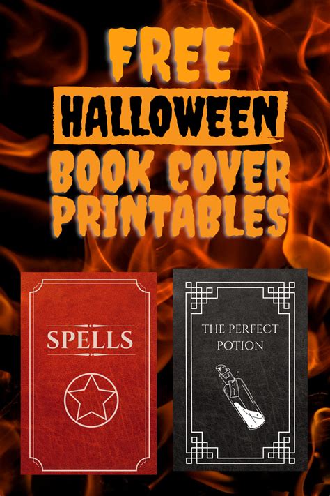Get Your Free Spooky Halloween Book Cover Printables For Your Halloween