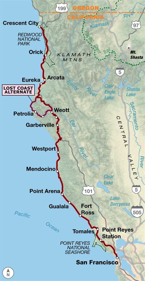 Pacific Coast Adventure Cycling Route Network Adventure Cycling