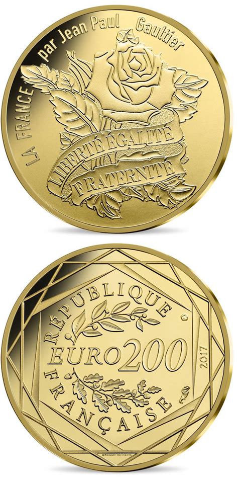 200 Euro Coin France By Jean Paul Gaultier France 2017