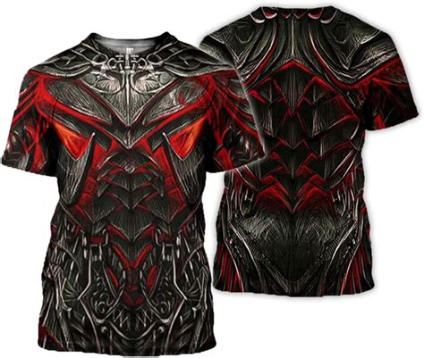 Men Armor T Shirt 3d Print Medieval Knight Logo Retro