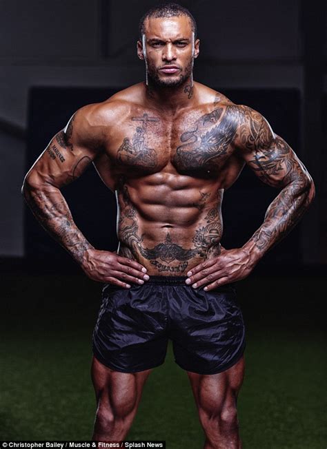 david mcintosh glistens as he flexes his copious muscles in fitness shoot daily mail online