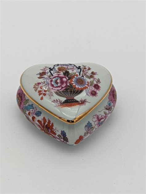Vintage Beautiful Limoges France Porcelain Heart Shap Gem