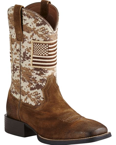 Ariat Mens Camo Patriot Western Boots Boot Barn