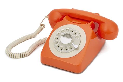Telephone Fixe Retro Orange — Lamichaurecom