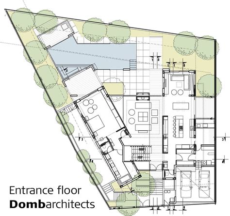 The Floor Plan For An Apartment Building With Two Floors And Three