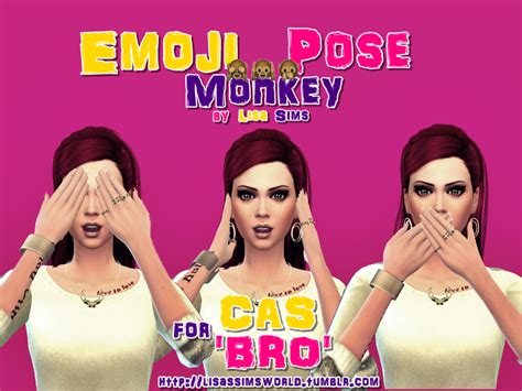The Sims Resource Emoji Monkey Pose Bro Trait