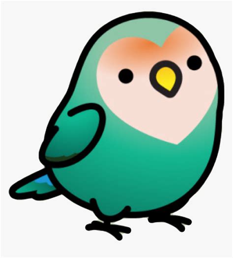 Kawaii Birds Clipart Cute Cartoon Birds Clip Art Png Eps Files