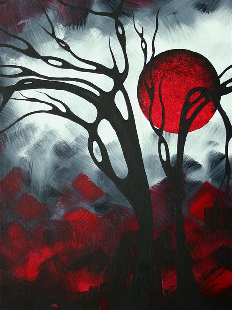Abstract Gothic Art Original Landscape Painting Imagine I By Madart