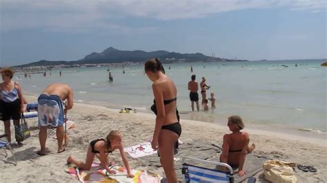 Alcudia Beach Mallorca July 2013 Youtube