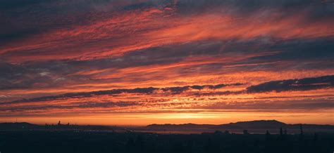 wallpaper sunset, cloud, horizon, sky, twilight hd ...