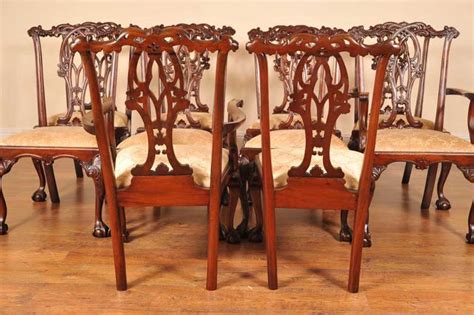 These advantages are luxurious, beautiful and stylish. 10 English Gothic Chippendale Dining Chairs