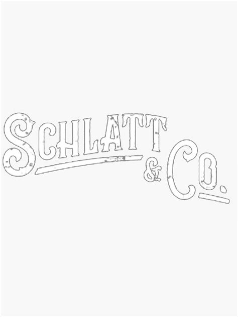 Schlatt And Co Sticker For Sale By Nikkofeeney Redbubble