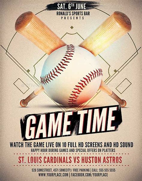 52 Baseball Flyer Templates Free And Premium Psd Vector Ai Downloads