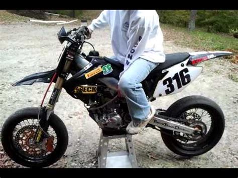 Visa fler idéer om motorcyklar, bilar, motorcykel. 2003 Honda CRF450 Motard Cold Start - YouTube