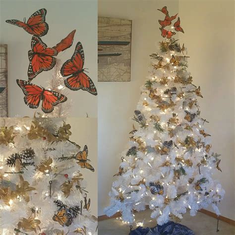 Monarch Butterfly Christmas Tree With Dragonflies Bumblebees