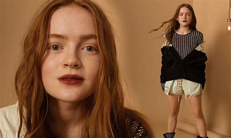 Stranger Things Sadie Sink Glams Up For Spread Daily Mail Online