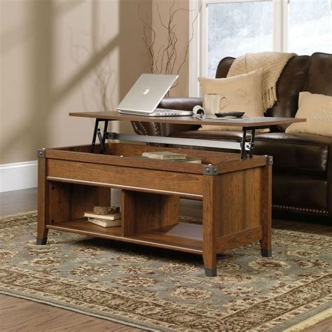Lift Top Coffee Table In Cherry Wood Finish Coffee Table Living Room