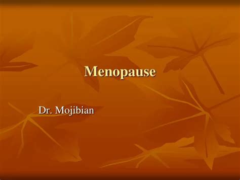 Ppt Menopause Powerpoint Presentation Free Download Id 9509110