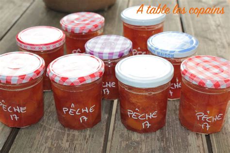 Confiture de pêches jaunes