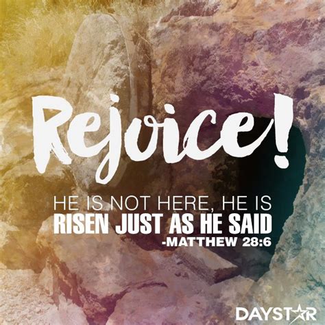 Happy Easter Matthew 28 6 He Is Risen Quotes About God