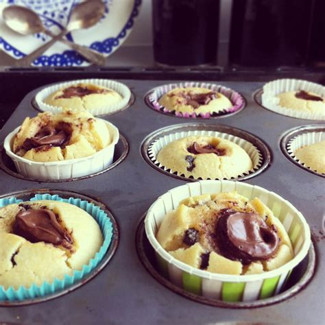 Recette de Muffins au coeur coulant de Nutella