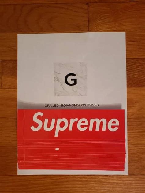 Supreme Pack Of 30 Supreme Box Logo Stickers Grailed