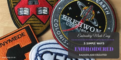 3 Simple Ways Embroidered Badges Are Created Jeap