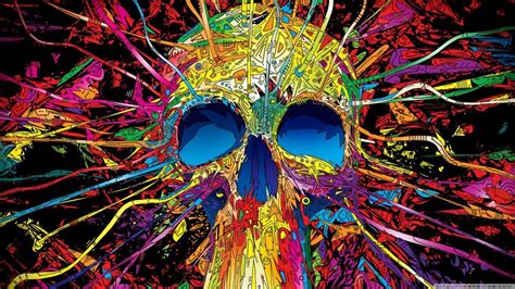 Colorful Skull Wallpapers 4k Hd Colorful Skull Backgrounds On