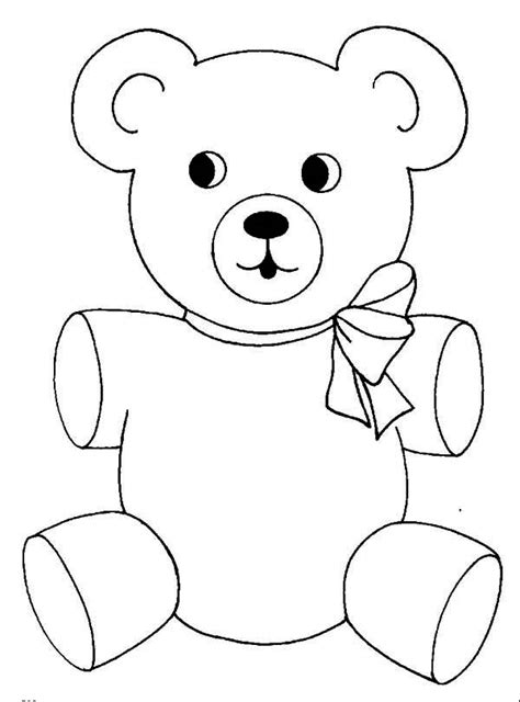 Teddy Bear Coloring Page Juluboard