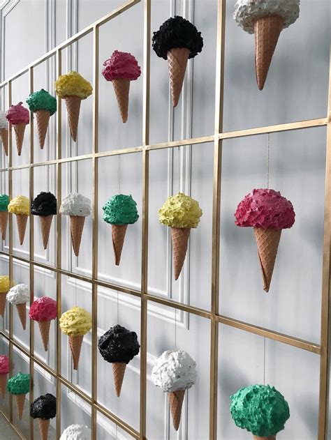 Set Of 10 Ice Creams Ice Cream Decor Window Display Etsy Ice Cream
