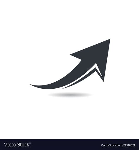 Arrow Logo Template Icon Royalty Free Vector Image