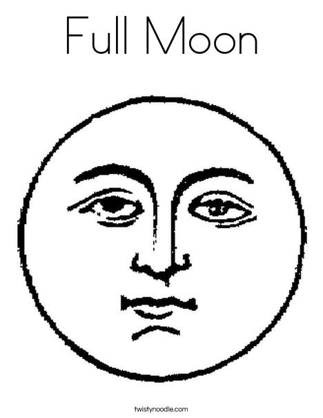 Full Moon Coloring Pages Moon Coloring Pages Getcoloringpages Com