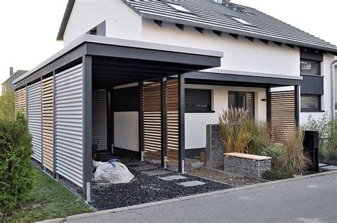 Steht er direkt am haus , bieten die hauswände ihrem auto zusätzlichen schutz und sie können schnell. Carport Am Haus innerhalb Carport Am Haus | Hauswand, Carport modern, Haus