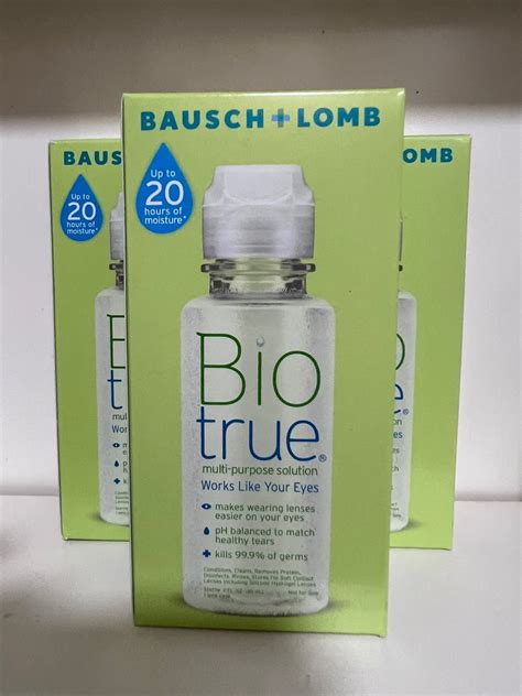Biotrue 60ml X 3 Beauty And Personal Care Vision Care On Carousell