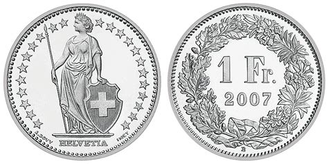 Valeur Piece 1 Franc Suisse 1911