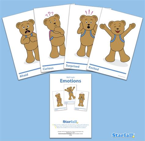 Starfalls Emotions Cards Feature Our Favorite Bear Backpack Bear