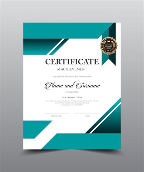 Premium Vector Certificate Layout Template Design Luxury And Modern