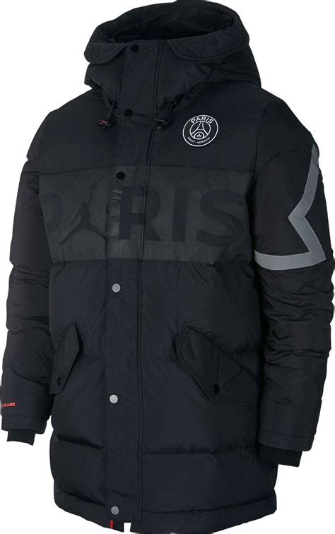 Nike mens windrunner down fill hooded duck bomber jacket coat, black rrp £159.99. Hooded jacket Nike M J PSG JORDAN DOWN PARKA ...