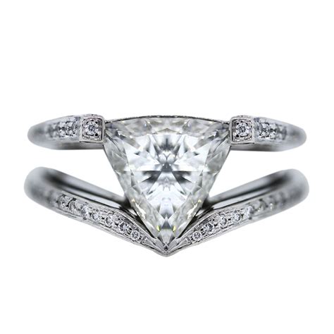Platinum 270 Carat Trillion Cut Diamond Engagement Ring Boca Raton