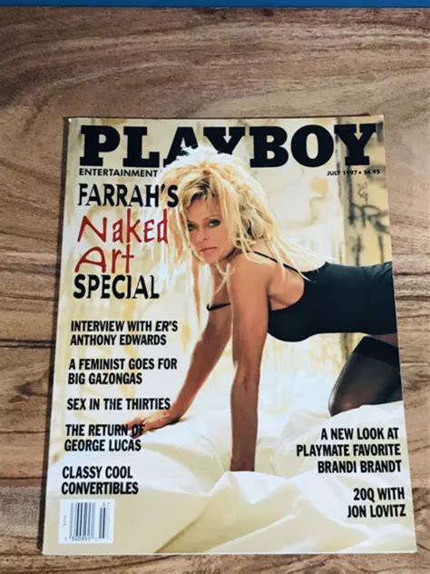 PLAYBOY MAGAZINE JULY 1997 Farrah Fawcett Nude Pictorial VG Centerfold