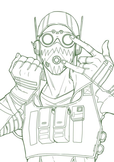New Coloring Pages Printable Apex Legends Coloring Pages Octane Kids